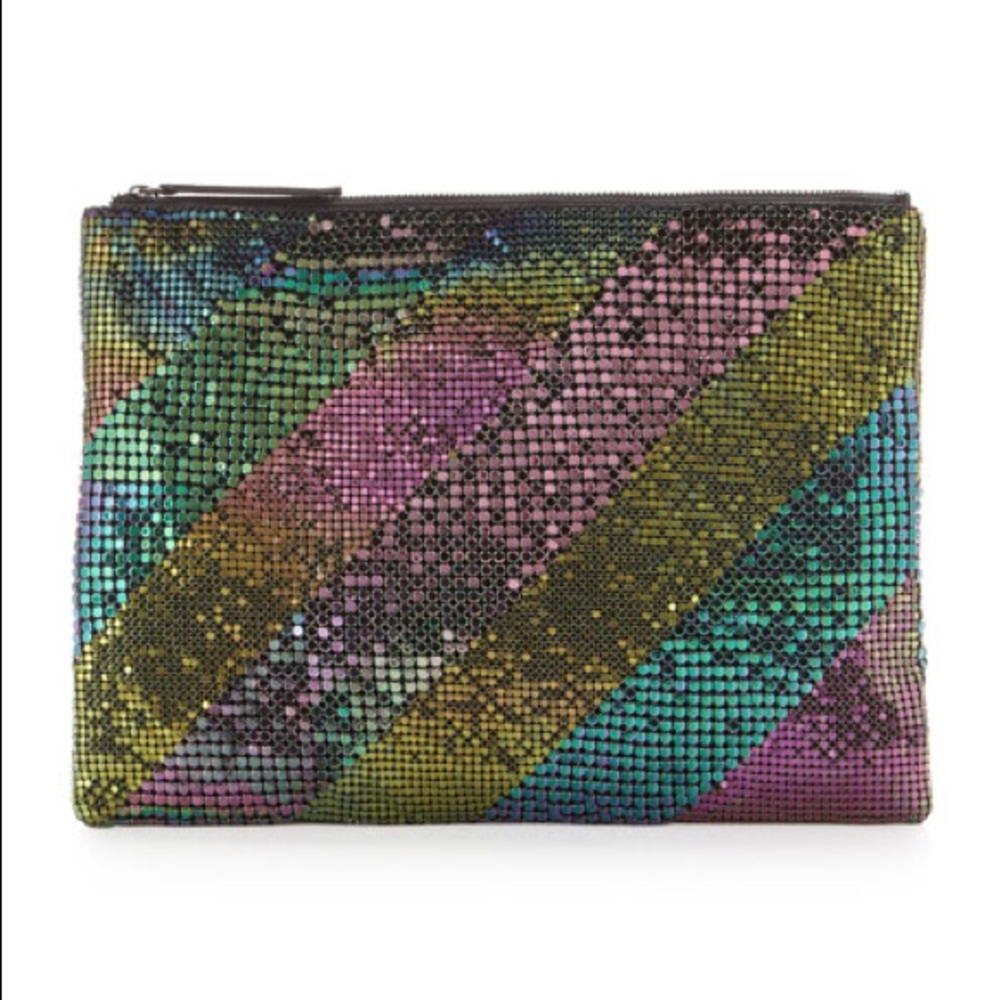 BRAND NEW: BCBGMAXAZRIA Metal Clutch ~ Oil Wash